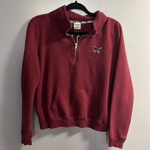 PINK maroon quarter zip